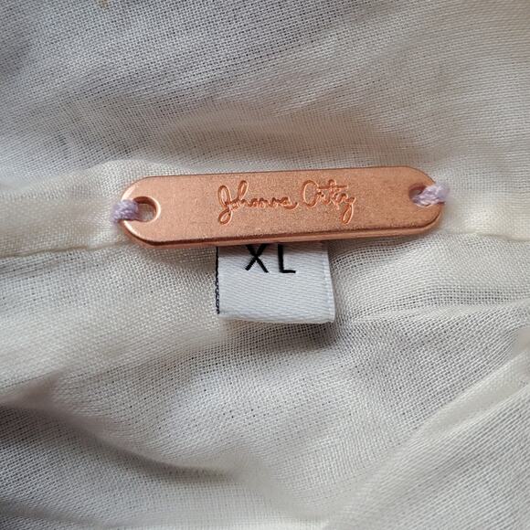 Johanna Ortiz Wave After Wave Organic Linen Mini Dress Midnight Blue Size XL - Picture 11 of 14